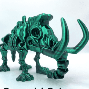 Green & Black Metallic Skeleton Mammoth Fidget Factory Toy