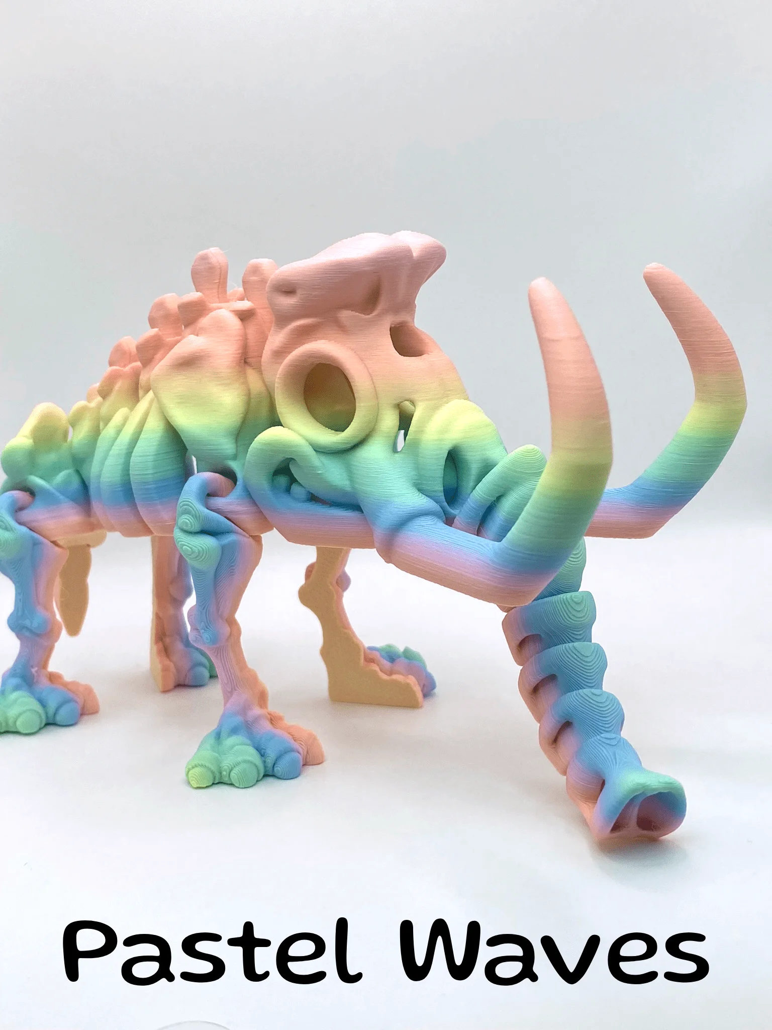 Rainbow Skeleton Mammoth Fidget Factory Toy