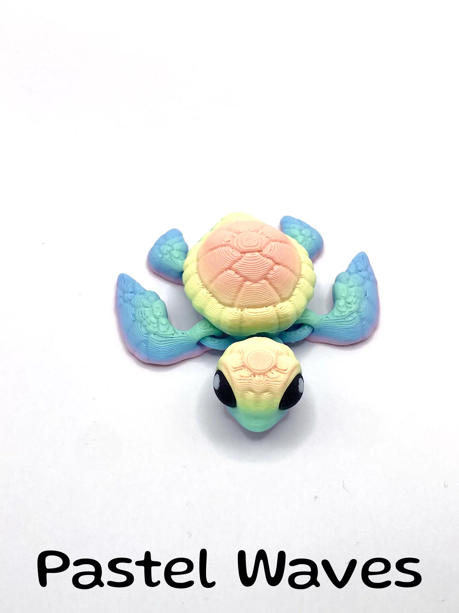 Light Rainbow Mini Sea Turtle Fidget Toy From Fidget Factory
