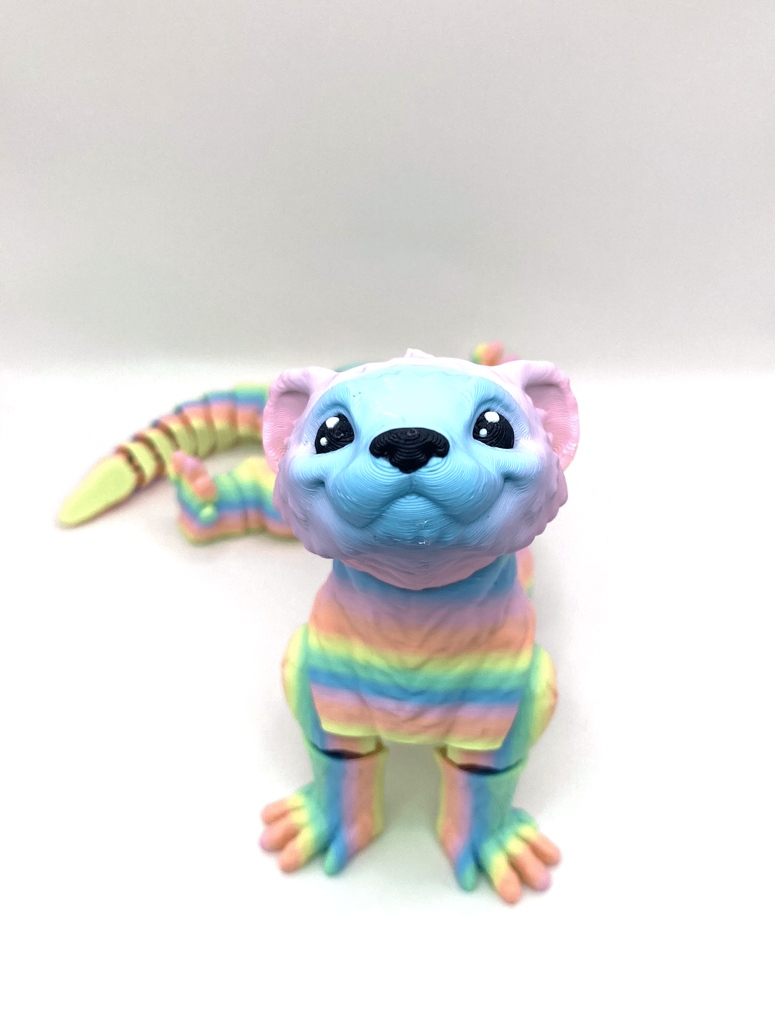 thumbnail image 2 of Buy Articulated Ferret Sensory Pet Ferret 3d Printed Animal Cute Little Statue Online In India 2 of 12