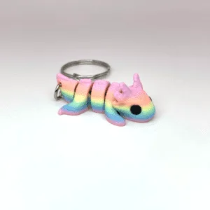 Axel the Axolotl Keyring Fidget Toy in Rainbow