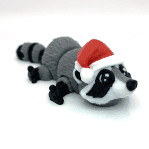 Santa Raccoon Fidget Toy with Santa Hat for Christmas Isle of Man United Kingdom