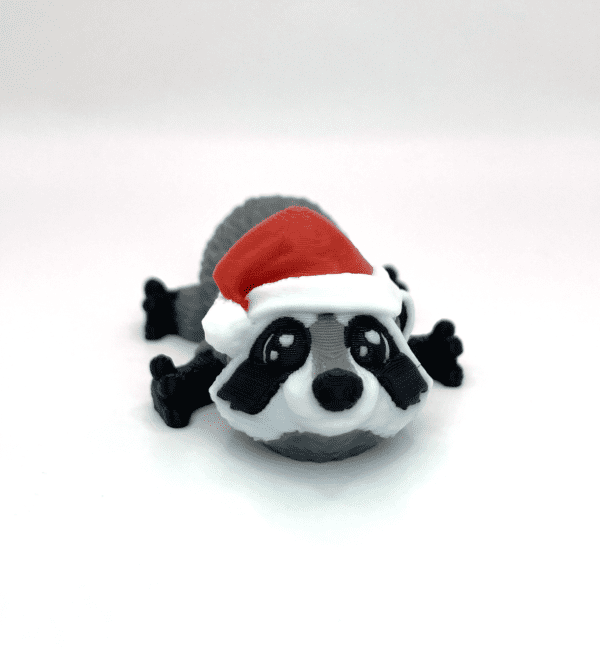 Santa Raccoon Fidget Toy with Santa Hat for Christmas Isle of Man United Kingdom