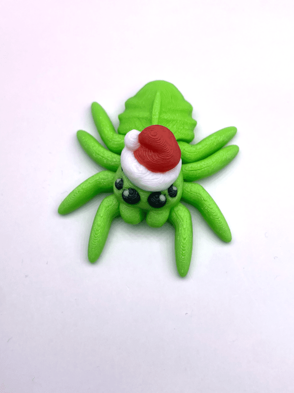 3D Printed Santa Spider Fidget Toy Fidget Factory UK Isle of Man