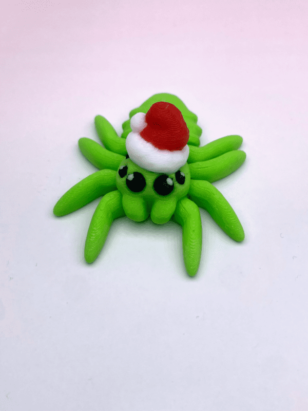 3D Printed Santa Spider Fidget Toy Fidget Factory UK Isle of Man