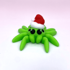 3D Printed Santa Spider Fidget Toy Fidget Factory UK Isle of Man