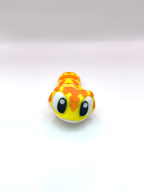 lenny the leopard gecko orange and yellow mini fidget toy