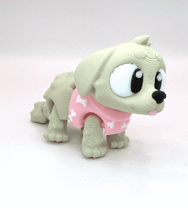 Buddy The Golden Retriever Flexi Fidget Children's Toy Facing Sideways