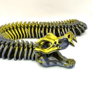Slither The Skeleton Snake in Regal Darkness