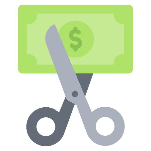 cutting-1-2 Pricing icon showing affordability and accessibility of 3D printing services