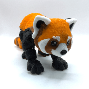 Kush The Red Panda Flexi Figure 3d Printed toy