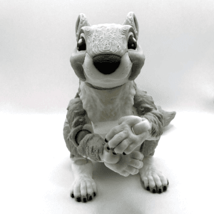 Squishy The Squirrel 3d printed toy
